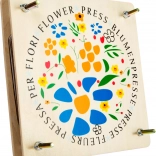 Wooden flower press small foot