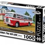 Puzzle Retro-Autos Škoda 706 RO Lux 1951 1000 Teile