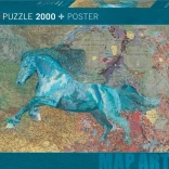 Puzzle HEYE Map Art: paard 2000 stukjes