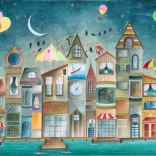 Puzzle Magnolia Häuser, über die ich gelesen habe – 1000 Teile