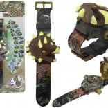 Children's Watch with 3D Dinosaur Motif Projection