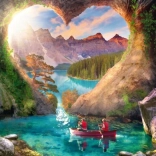 Puzzle Liebe zu den Bergen 1000 Teile SCHMIDT