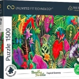 Puzzle Blooming Paradise: Tropisches Grün 1500 Teile