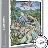 Cloudberries Puzzle Dinosaurier 3D mit Brille, 500 Teile