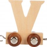Wooden Wagon with Letter V – small foot