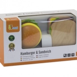 Houten Set Speelgoed Hamburger en Sandwich VIGA