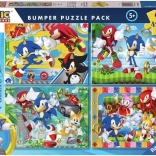 Puzzle Ravensburger Sonic Hérisson 4x100 pièces