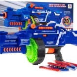 Halfautomatische kinderblaster BLAZE STORM 6+ met trommelmagazijn en 20 foam pijltjes