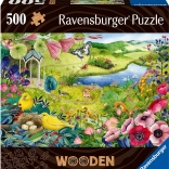 Puzzle en bois Jardin Sauvage 500 pièces