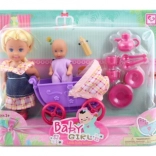 Doll with Stroller and Accessories
