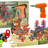 Kit de construction 3D dinosaures avec perceuse dans une mallette