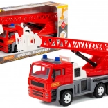 Brandweerauto Almaz met uitschuifbare ladder 70 cm – rood