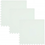 HUMBI Foam Floor Mat 180 × 60, large waterproof puzzle, safe for children, white (3 pcs)