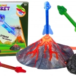 Play Set – Adjustable Dinosaur Rocket Launcher with Volcano