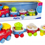 kleurrijke educatieve trein voor kleine kinderen met licht en geluid