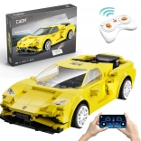 Bouwset CaDA EVO Race Car – geel RC-raceauto 289 stukjes, Dual Mode