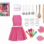 chef costume with apron and accessories for children