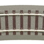 Roco geoLINE bochtspoor R3 7,5° met ballastbed, H0