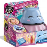 CLEMENTONI CRAZY CHIC ballerine – set de maquillage pour enfants dans un boîtier d’hippopotame ballerine