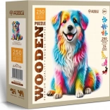 Puzzle en bois Chien Arc-en-ciel 250 pièces