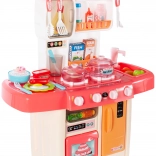 large pink play kitchen with sound