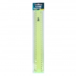 Transparent Neon Ruler 30 cm
