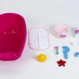 Groot badje met accessoires voor poppen