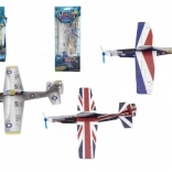 Throwing foam airplane 24 cm – color mix