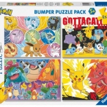 Pokémon puzzle 4x100 pieces
