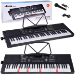 Electronic Keyboard Instrument, 61 Keys with Backlighting and Microphone
