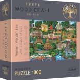 Houten puzzel TREFL Beroemde plaatsen in Frankrijk 1000 stukjes