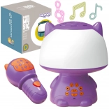Woopie multifunctionele RGB lamp met Bluetooth-luidspreker en karaoke, paars