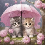 Diamond Painting – Two Kittens