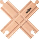 Spoorwegovergang voor houten treinbanen