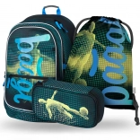 School Set BAAGL for Football Players: Backpack, Pencil Case, and Bag