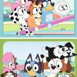 Bluey Ravensburger Puzzle auf dem Spielplatz