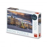 Neonpuzzel Storm boven Antwerpen 1000 stukjes