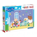 Puzzle Supercolor Maxi 104 Peppa Pig