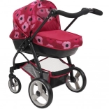 Doll Stroller 2-in-1 Bella Poppy Red