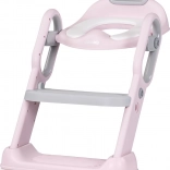 réducteur de toilette pour enfants avec marchepied Chipolino Flippy Pink