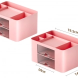 Pink Desk Organizer with Drawers