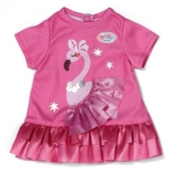Baby born dress with flamingo for 43 cm doll