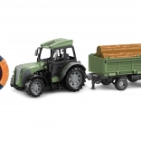 RC tractor met aanhanger op afstandsbediening 46 cm