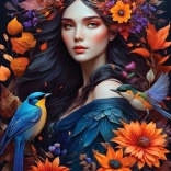 Puzzel Meliae 1000 stukjes Bluebird