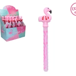 Flamingo bellenblaas met fluitje