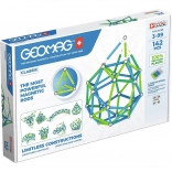 Geomag Classic Recycled jeu de construction magnétique 142 pièces – bleu et vert