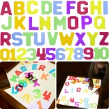 Transparante cijfers en letters 38 stuks MasterKidz