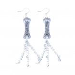 Gothic-style bone earrings for Halloween