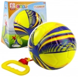 Yellow Foam Ball on a String with Retractor 14 cm