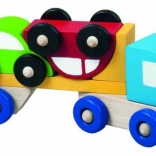 wooden truck with cars Detoa